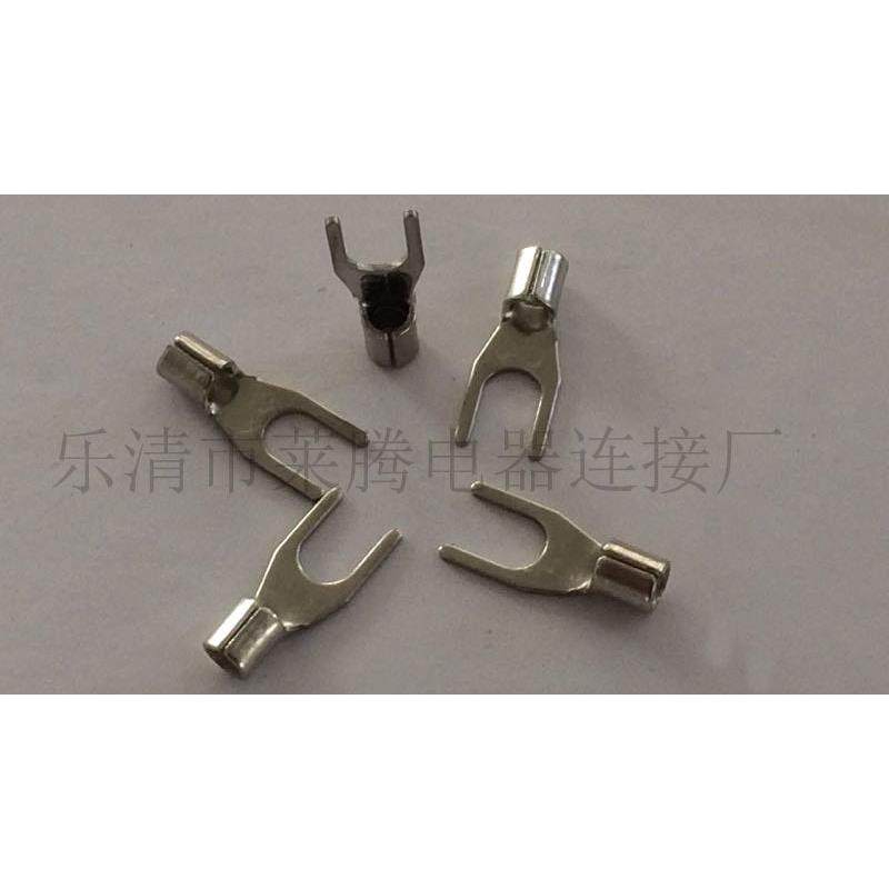 SNB2-4冷压叉形Y型U型裸端头焊口接线端子铜鼻子叉型线耳