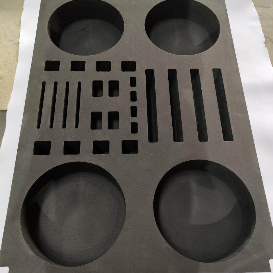 eva内衬雕刻泡棉托盘黑色防静电EVA包装防潮防摔防撞防霉加工