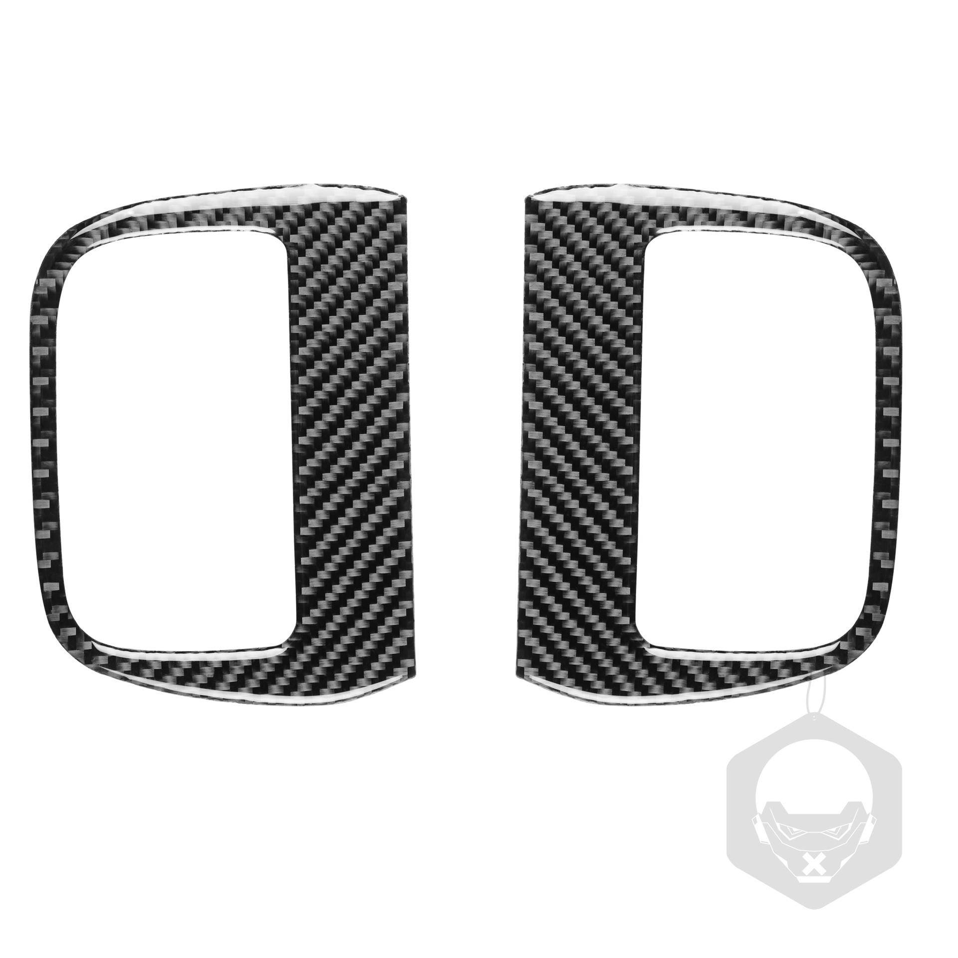 适用于道奇15-23年款战马碳纤维汽车内饰改装件中控出风口装饰贴