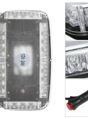 240LED爆闪灯警示灯汽车爆闪车顶灯迷你短排吸顶灯黄白色