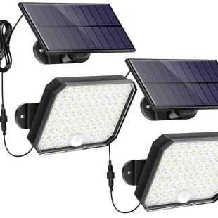 太阳能分体5M线太阳能人体感应三模式 壁灯218LED分离太阳能板