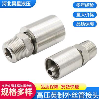 304不锈钢英制锥螺纹接头液压软管接头高压油管液压油管13011