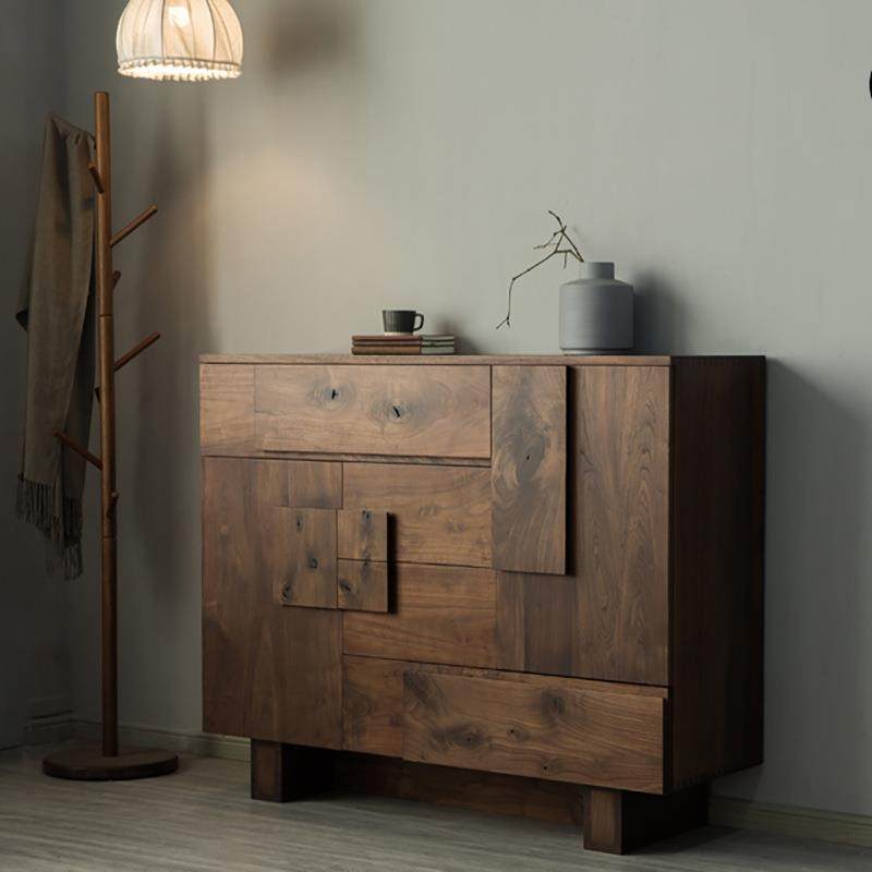 黑胡桃木玄关日式餐边柜北欧现代简约茶水柜实木轻奢储物高柜置物,农机/农具/农膜,其它农用工具,淘宝优惠券,粉丝福利购,淘宝优惠卷