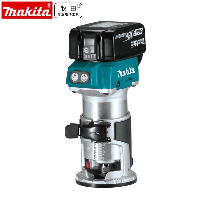 牧田（MAKITA）锂电池充电器修边机 电木铣 18V DRT50Z/JX/RTJ