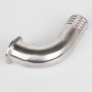 304/316不锈钢快装皮管弯头卡箍90度卫生级弯管皮接宝塔接头