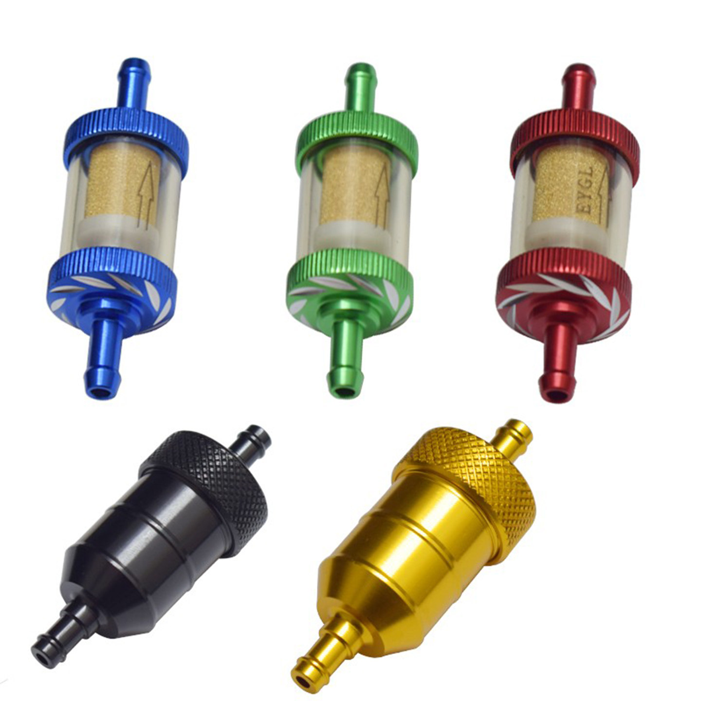 改装通用摩托车汽油滤清器过滤器可拆洗汽油杯滤芯油开关过滤油杯