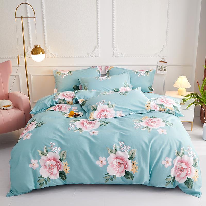 加厚纯棉被套单件简约卡通小清新全棉被罩220x240CM家纺