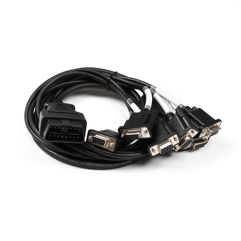 汽车OBD公头 转6个DB9 母头接口 Serial RS232诊断工具网关连接线,3C数码配件,USB灯,淘宝优惠券,粉丝福利购,淘宝优惠卷