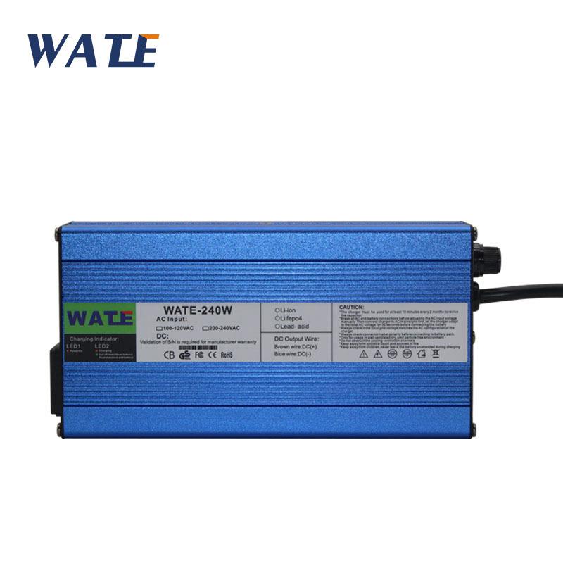 12V8A充电器输出电压13.8V12V铅酸电池智能充电器蓝色铝壳