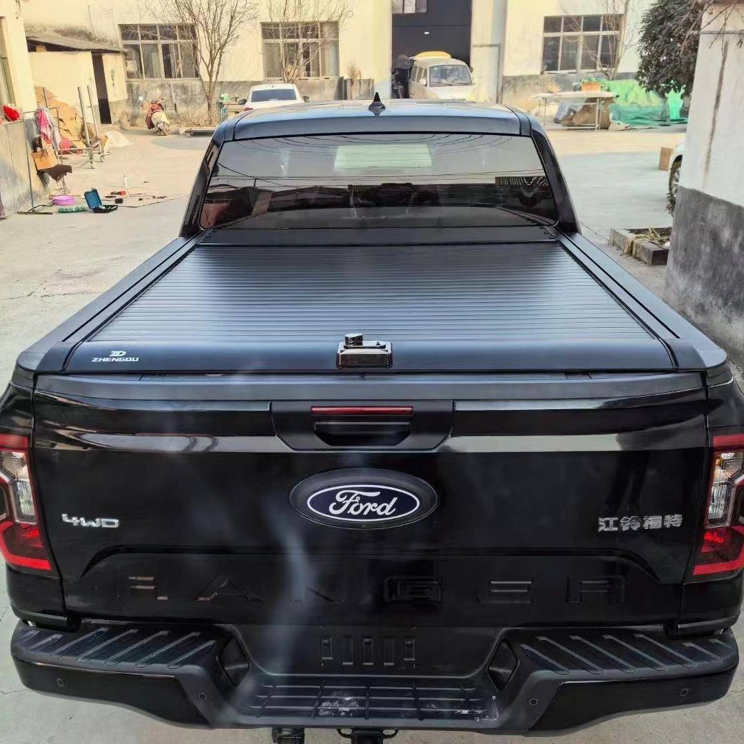 小猛禽RANGER皮卡车电动卷帘盖手动伸缩平盖遥控推拉后盖改装后尾