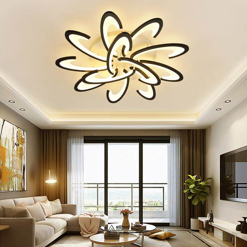 灯具大气led吸顶灯客厅灯简约现代卧室灯后现代创意花形灯饰