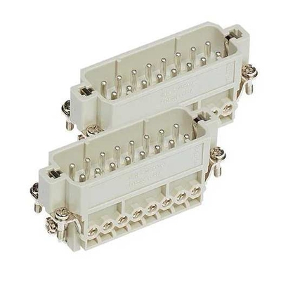 HARTING浩亭09352310332 PushPull 16A5针 连接器 压接针圆板开孔
