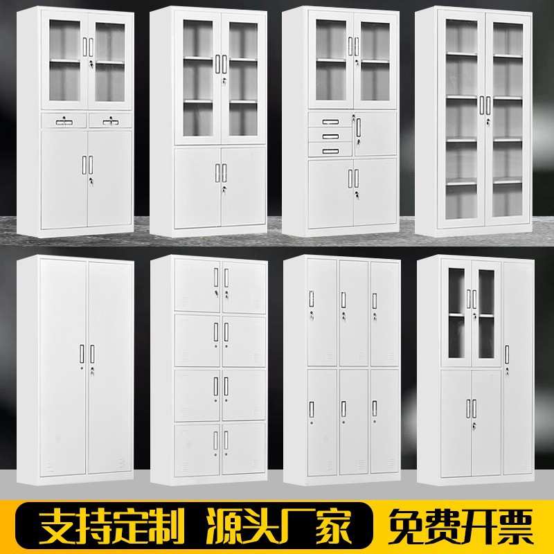 钢制文件柜办公室财务凭证柜铁皮柜带锁储物柜带抽屉档案柜资料柜