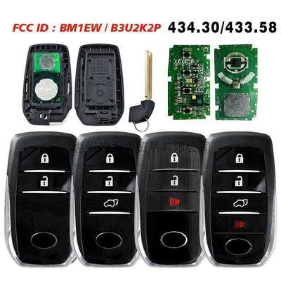 适用新丰田2/3/4键智卡FCCID:BM1EW /B3U2K2P 433.58-434.30MHZ