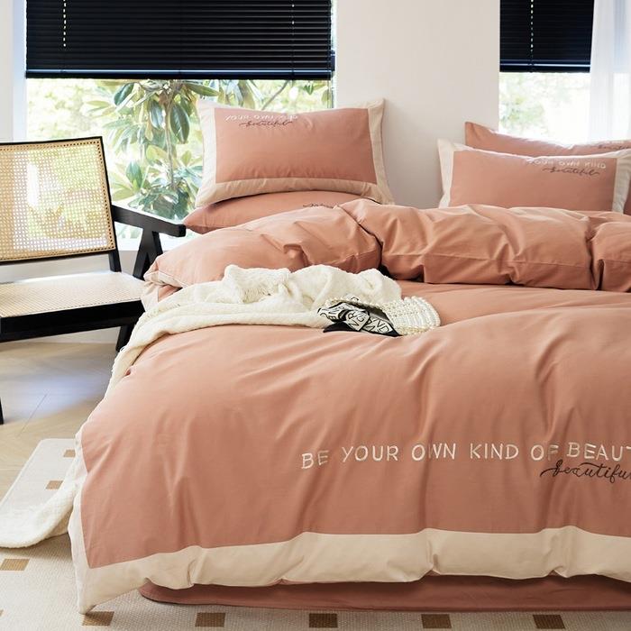 【折扣价】秋冬100支全棉长绒棉磨毛四件套纯棉加厚床单被套罩三