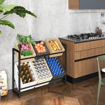 【折扣价】亚马逊欧洲热销厨房可调节支脚板条箱架水果箱架啤酒箱