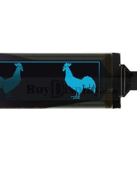 2.45寸蓝色OLED显示屏/16级灰阶OLED显示模块/304x96点阵/并串口