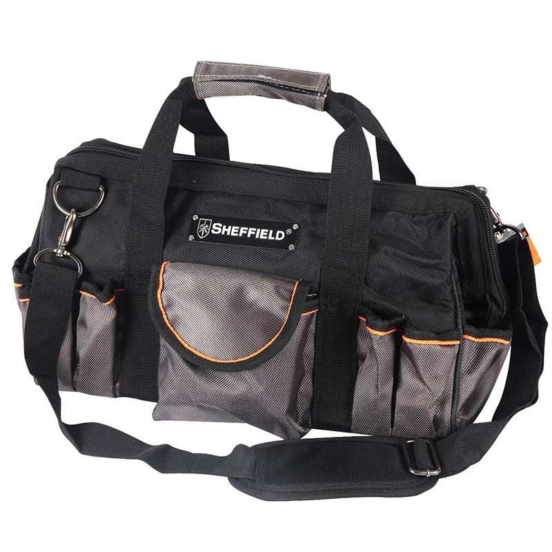 钢盾工具包便携加厚耐磨帆布包电器维修安装多功能工具袋电工维修