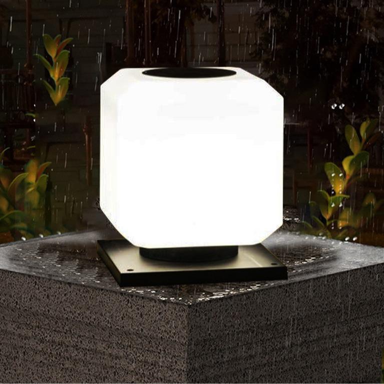 太阳能灯户外柱头灯围墙灯庭院灯室外门柱灯大门灯别墅防水柱子灯