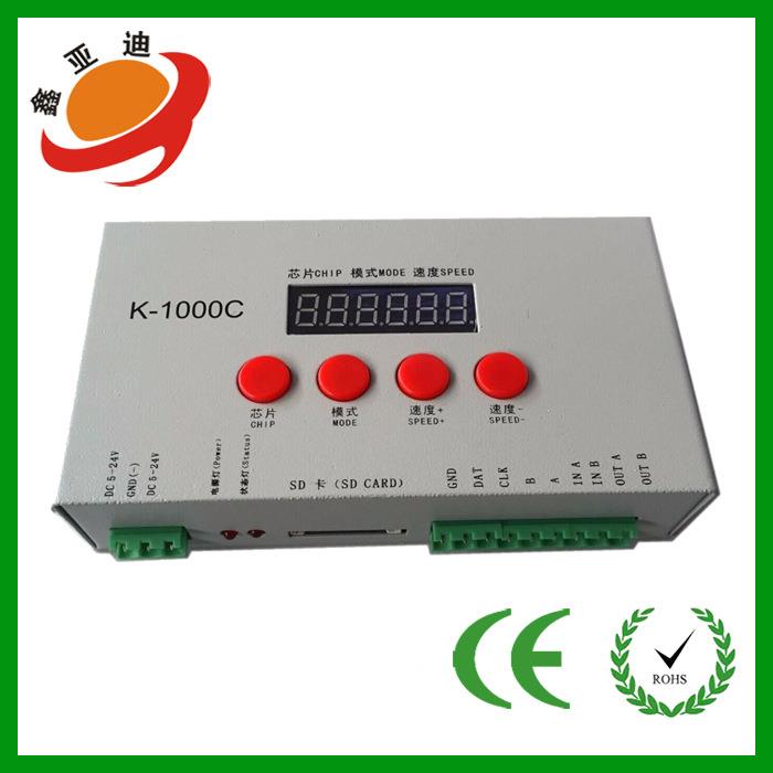 直销T1000S升级版K1000C 全彩控制器 LED可编程DMX512控制器