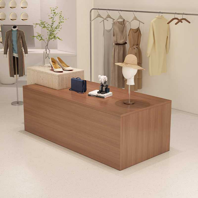 服装店中间展示台女装店中岛桌鞋包店铺流水台陈列柜台商场展示柜