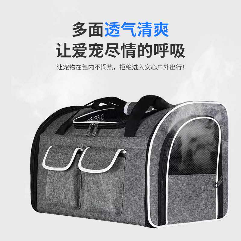 时尚狗狗宠物包新款手提双肩背猫包大容量小猫小狗猫笼出行折叠