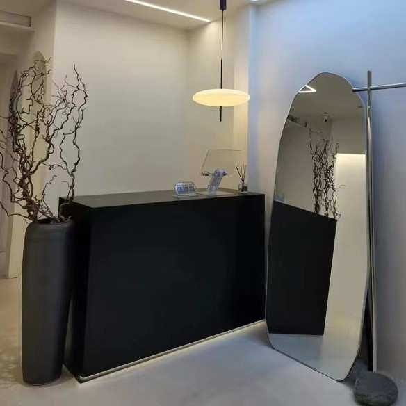 现代服装店吧台桌酒店公司前台接待台简约女装店理发店收银台柜台