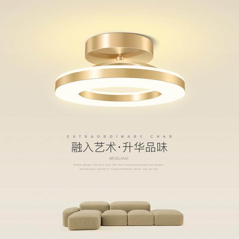 过道灯走廊灯玄关吸顶灯创意阳台灯衣帽间卧室灯具中山2023新款