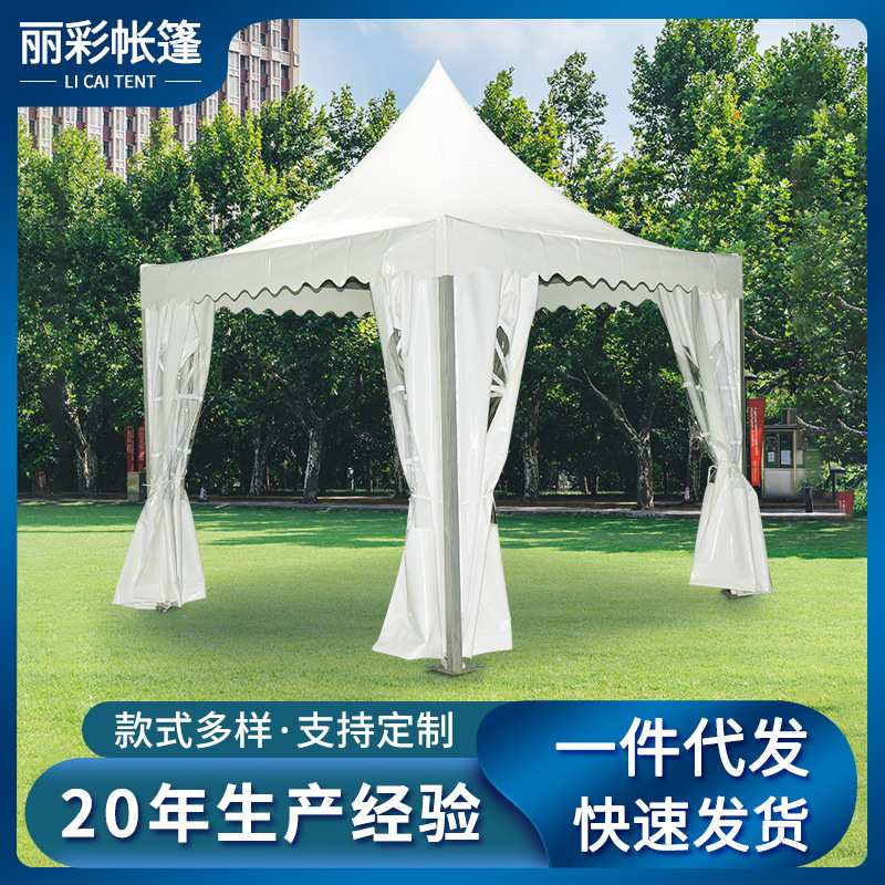 定做户外露天遮阳防晒棚 折叠伸缩帐篷房展览活动宴席欧式尖顶篷