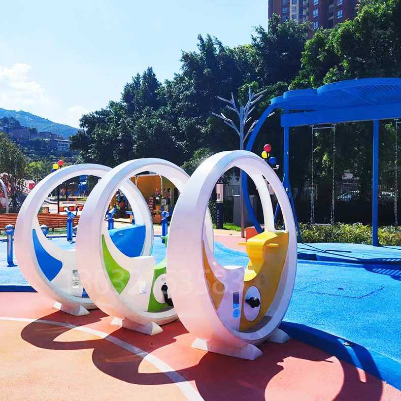 人力脚踩水车 无动力公园亲子互动戏水脚踏喷泉系行车 不锈钢单车