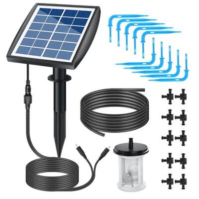 Solar Powered Automatic Drip Irrigation Kit 浇花盛烁太阳能
