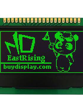 2.4寸绿色OLED显示屏/显示模块/SSD1309/128x64点阵配转接板