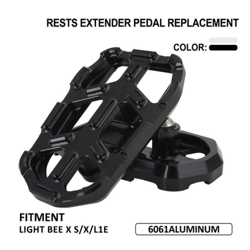 适用于轻蜂Sur Ron Light Bee X S L1E 6061铝合金CNC脚踏加大码