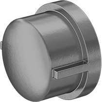 Low-Pressure Pipe Fitting, Galvanized Iron, Cap, 1 NPT