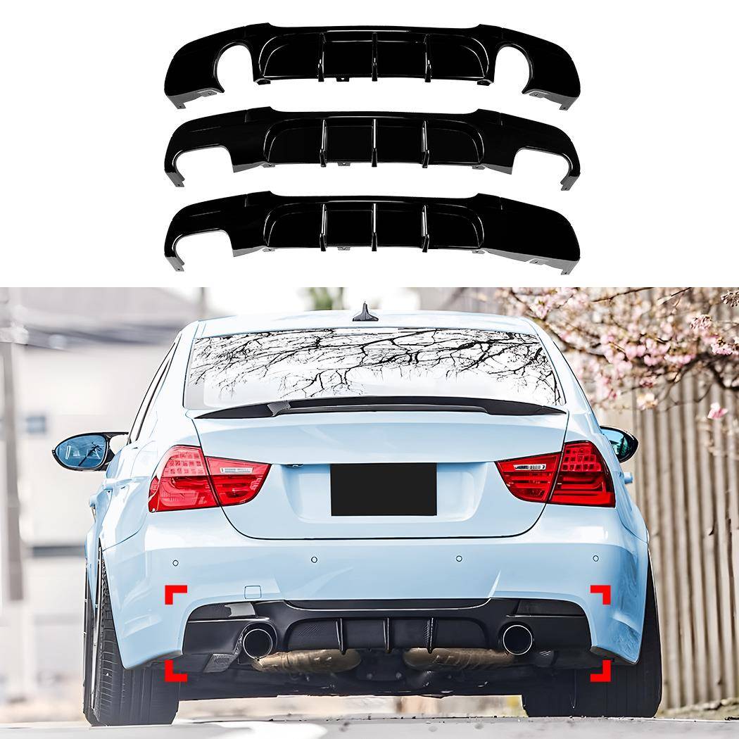 适用宝马3系E90 E91 M Sport 2005-12 MP后唇尾唇扰流板跨境改装
