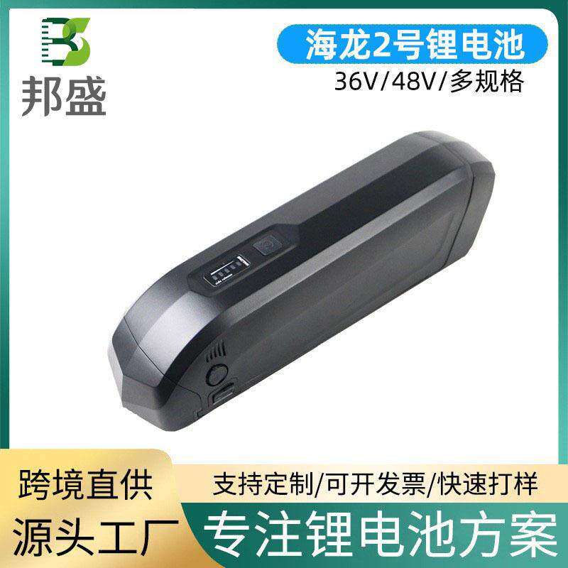 跨境直供电动车锂电池海龙2号36V10AH改装山地电动车动力电池组
