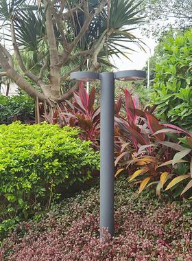 简约户外防水led草坪灯庭院家用小区别墅路灯花园景观地插双头灯