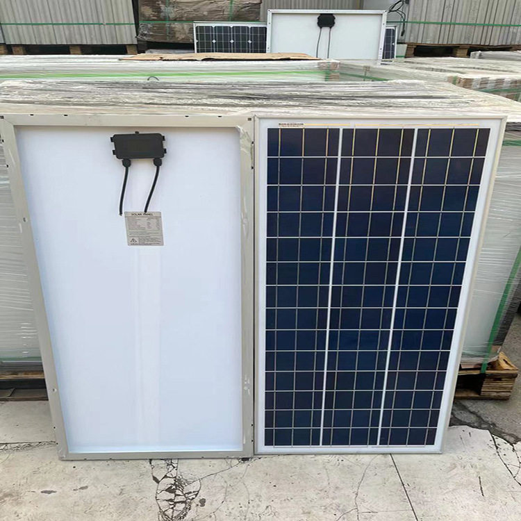100W太阳能电池板18V多晶发电板12V24V光伏发电组件家用电瓶充电
