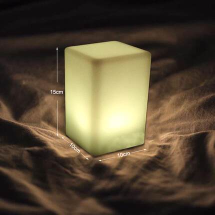 供应led七彩发光台灯鸡蛋圆柱方柱卧室护眼小夜灯学生宿舍台灯