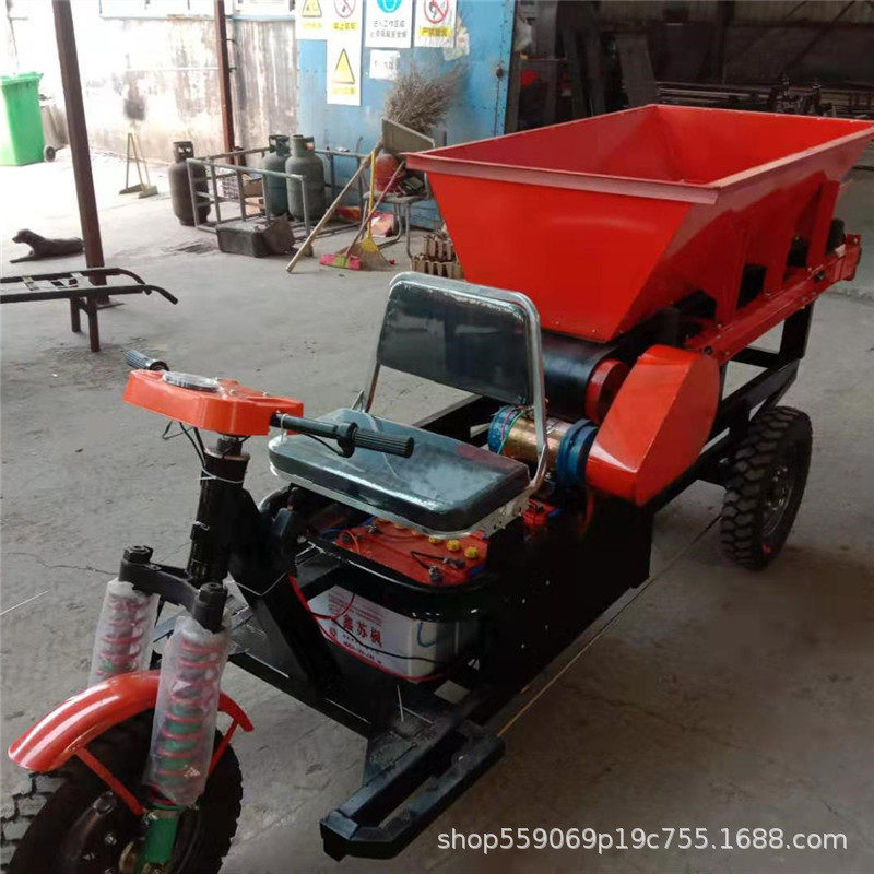 垒资供应48V电动三轮混凝土横向 竖向卸料车 移动电瓶三轮输送机