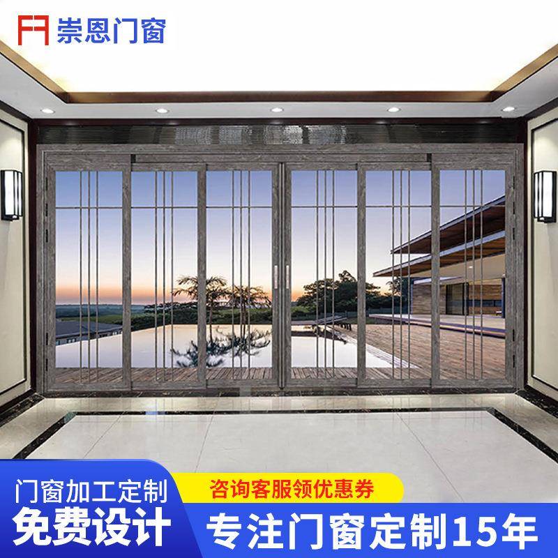 卫生间pd推拉门平开一体3c钢化玻璃门pt门折叠推拉门厨房客厅隔断