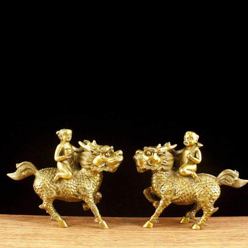 铜麒麟单孩款摆件工艺品家居饰品摆设家居工艺品摆件,鲜花速递/花卉仿真/绿植园艺,割草机/草坪机,淘宝优惠券,粉丝福利购,淘宝优惠卷