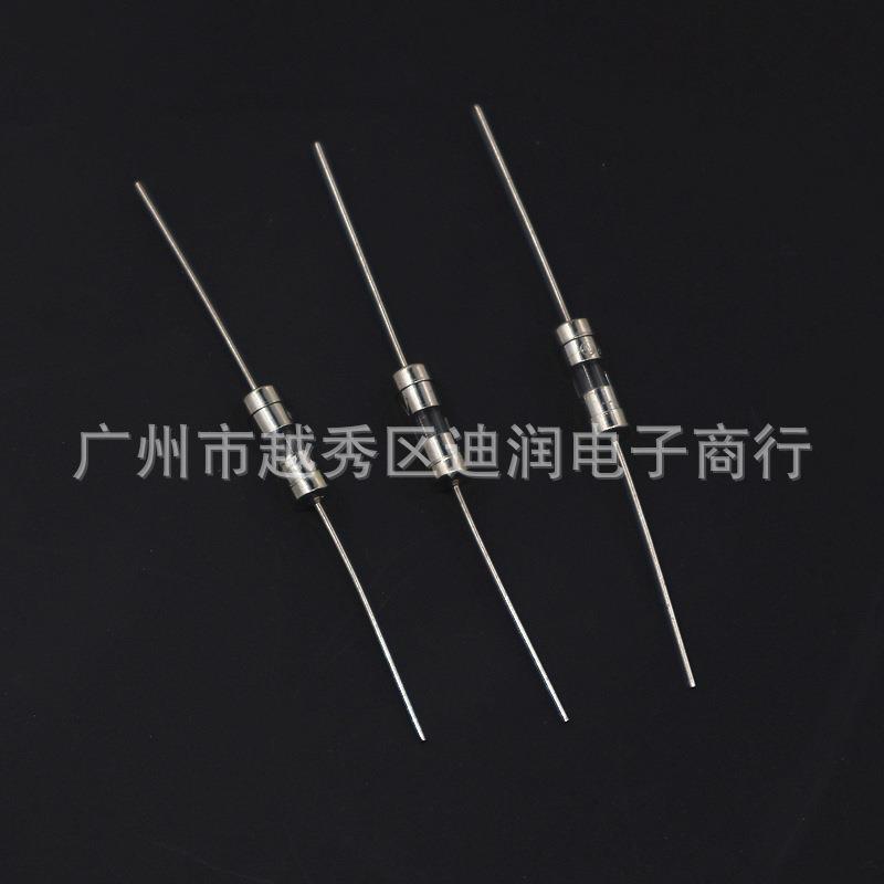保险管3.6×10mm带引线玻璃保险管慢断T1AT2AT3.15A4A5A