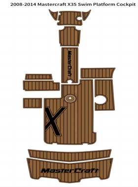 2008-2014 MasterCraft X35 游艇船舶EVA柚木地板 亚马逊eBay热销