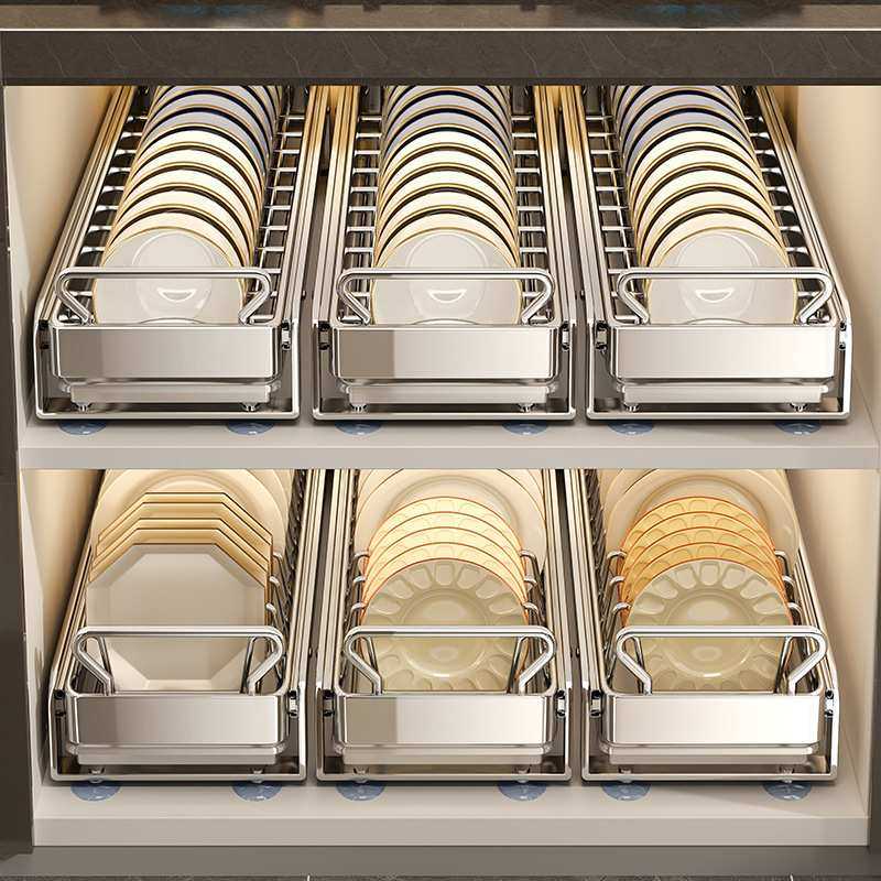 免打孔厨房抽拉碗碟收纳架橱柜碗架拉篮抽屉式碗盘盘子沥水置物架,模玩/动漫/周边/娃圈三坑/桌游,模型制作工具/辅料耗材,淘宝优惠券,粉丝福利购,淘宝优惠卷