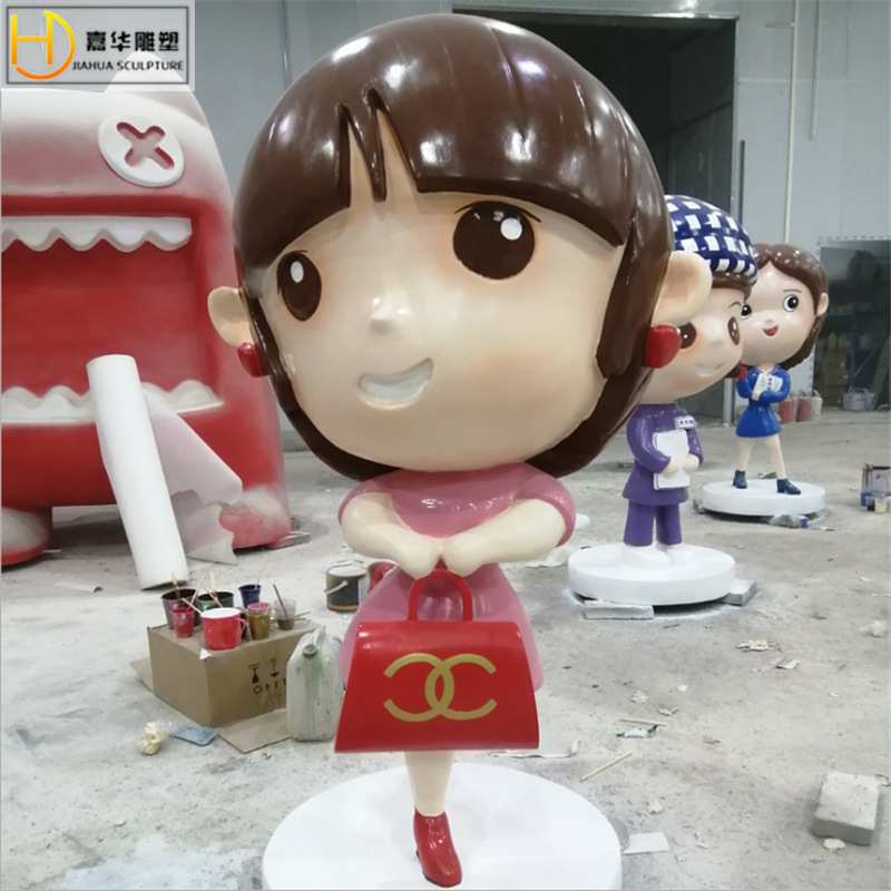 户外玻璃钢卡通动漫人物雕塑商场入口园林景观动漫装饰摆件可制作