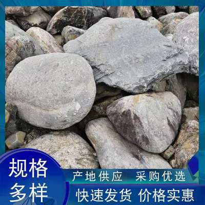 河道青河石青灰石芝麻河石河滩石驳岸石公园草坪石自然流溪景石