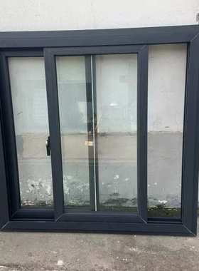 豪华款黑色塑钢推拉窗打包箱塑钢窗(CHAM-BUPVCSW1120)