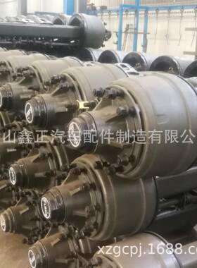 axles梁山鑫正现货出售车桥 车桥总成美式车轴德式车轴半挂车车桥