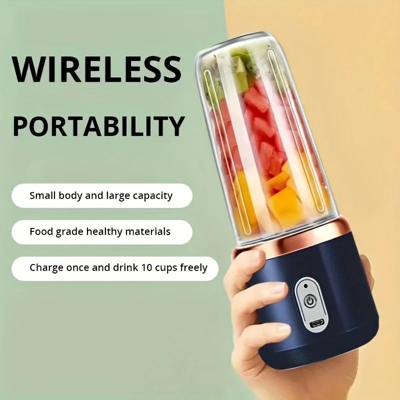 6 Blade 400ML Portable Blender Electric Juicer Cup For Trave
